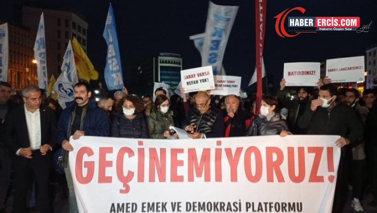Bir çok kentte 'Geçinemiyoruz' diyen halk AKP'yi istifaya çağırarak eylemlerini sürdürüyor