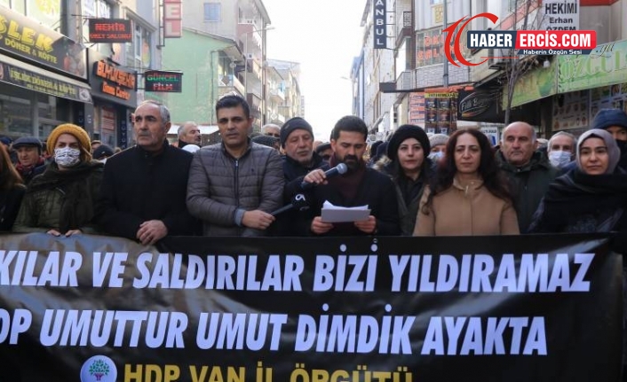 HDP’ye yönelik katliam girişimi Van'da protesto edildi