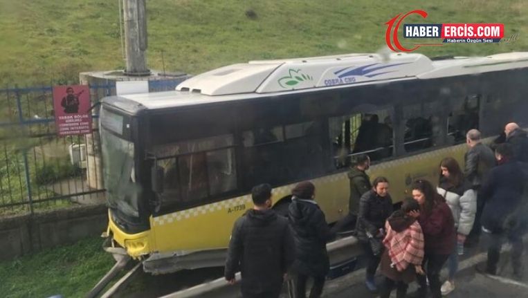 İETT otobüsü yoldan çıktı: 5 yolcu yaralandı