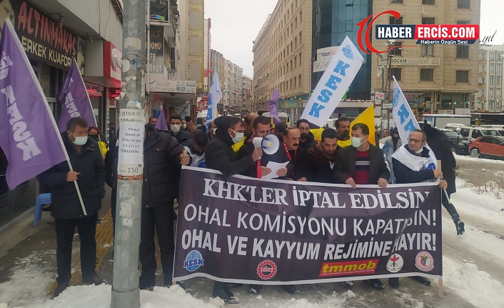 Van’da STK'lardan OHAL ve KHK protestosu