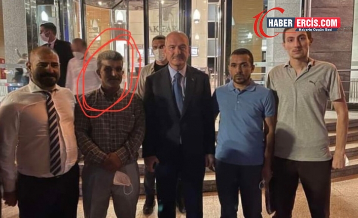 HDP önündeki provokasyona katılan bir kişinin Soylu ile fotoğrafı çıktı